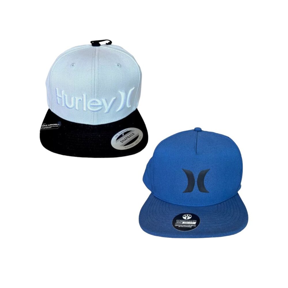 Hurley Dri-Fit Icon Hat & One and Only Fashion Snapback - Set of 2